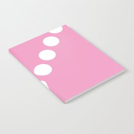 Pink and White Polka Dots Notebook