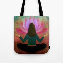 Namaste Zen Lotus Tote Bag
