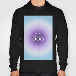 Angel Number 888 - Purple & Blue - Numerology Hoody