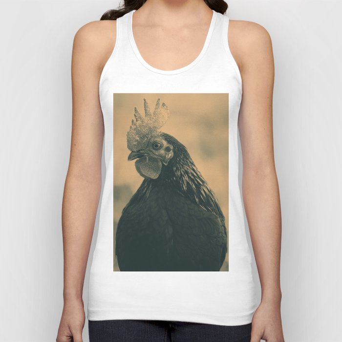 Rooster in Sepia Tank Top