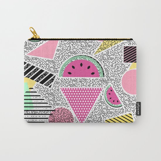 Modern geometric pattern Memphis patterns inspired Carry-All Pouch