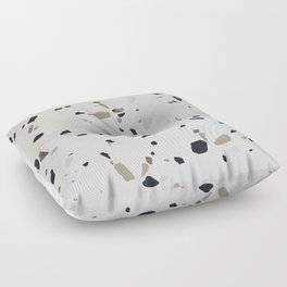 Grey Mid Century Terrazzo Floor Pillow