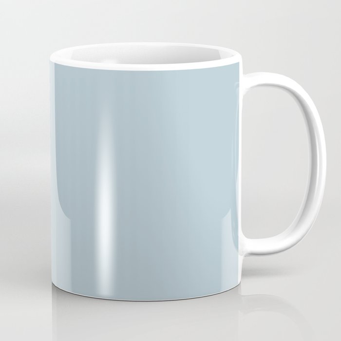 Soft Chalky Pastel Blue Solid Color Coffee Mug