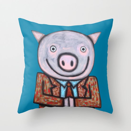 Mr.Mayor Throw Pillow