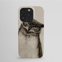 Owl Sketch iPhone Case
