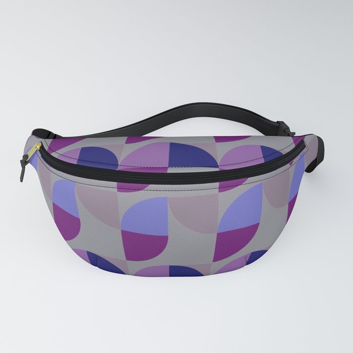 Vintage pattern Design violet blue grey Fanny Pack