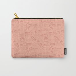 Bakery Goodness Pattern - Peach Carry-All Pouch