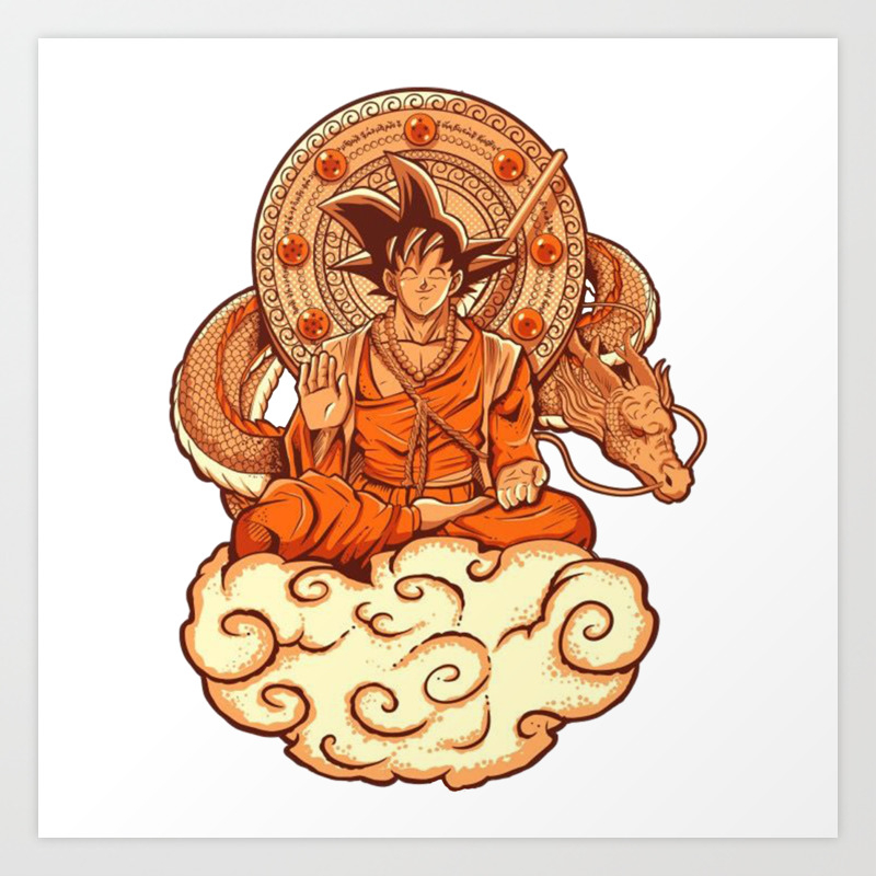 Sangoku Dragon Ball Art Print By Endidi Society6