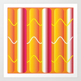 The swiggly lines Art Print