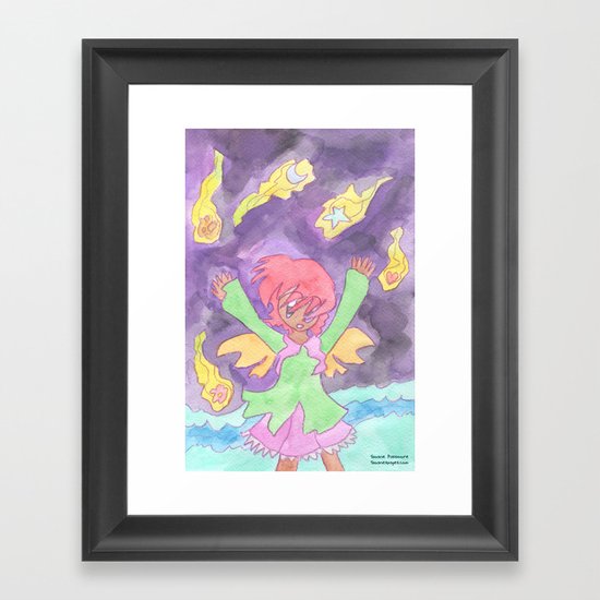 Hug the Stars Framed Art Print