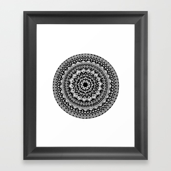 Tribal Inspired Mandala A Framed Art Print