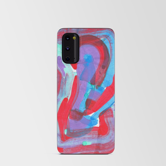Blue and red Android Card Case