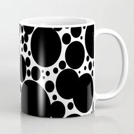 Black Bubbles Pattern Kusama Mug