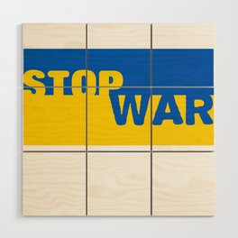 stop war ukraine Wood Wall Art