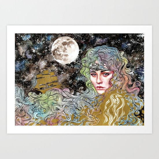 Polnoc Art Print