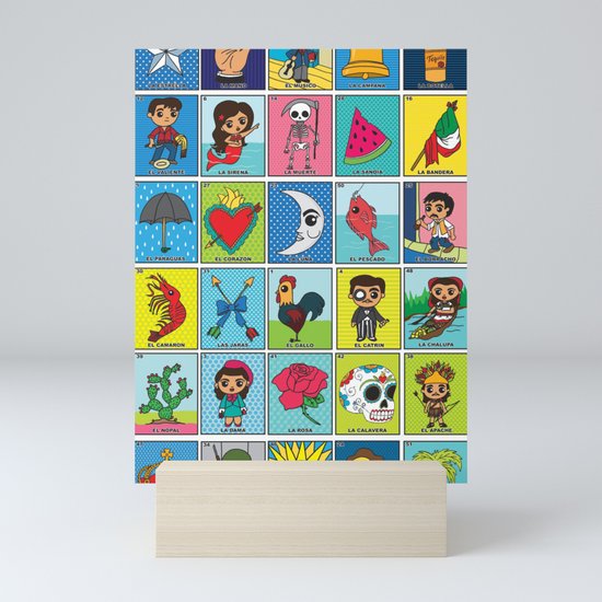 Loteria Mini Art Print By Studiolongoria Society6 I currently have upwards of 60 distinct loteria sets, and am slowly scanning them all. loteria mini art print by studiolongoria