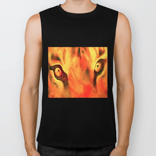 The eyes have it Biker Tank