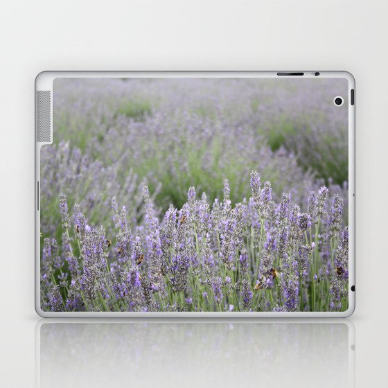 Focus On The Foreground Lavender Field Photography Laptop & iPad Skin