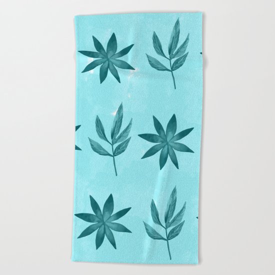 Colorful Leaves IX Beach Towel
