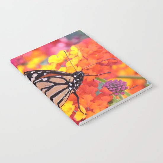 Monarch Feeding on Lantana Notebook