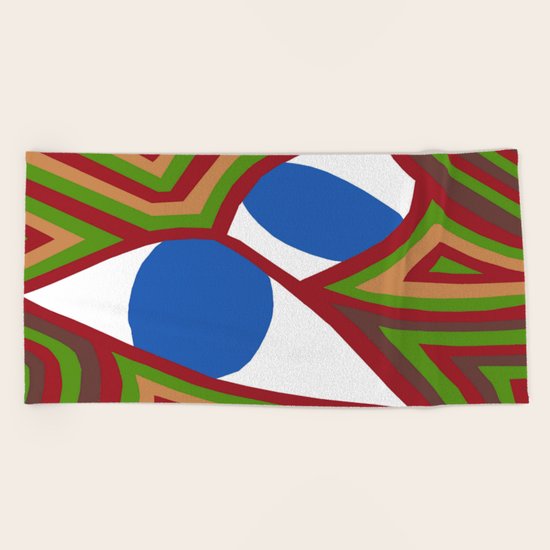 Bright Eyes Beach Towel