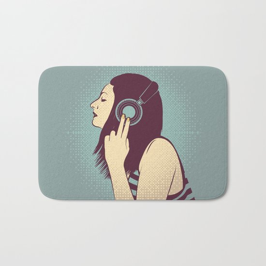 loud silence Bath Mat