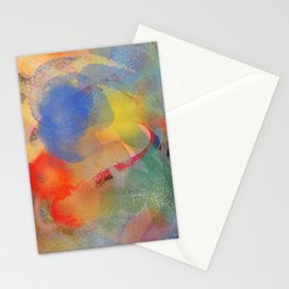 Abstract Watercolor Zen Art by Emmanuel Signorino Stationery Cards