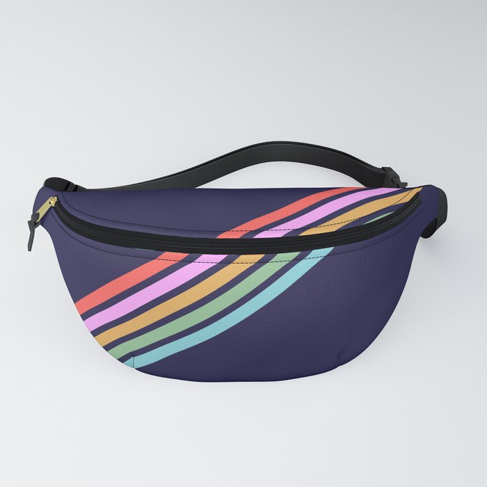 Bathala - Minimal Classic 80s Style Graphic Design Stripes Fanny Pack