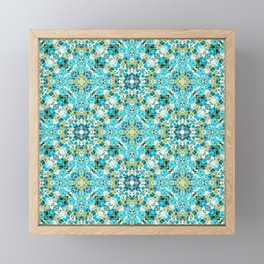 Turquoise mosaics 1  Framed Mini Art Print