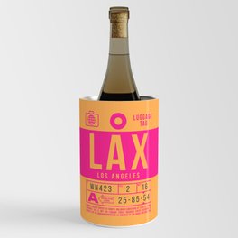 Luggage Tag B - LAX Los Angeles USA Wine Chiller