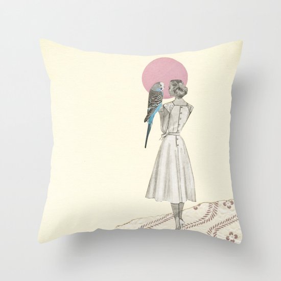 A Bird in the Hand Throw Pillow