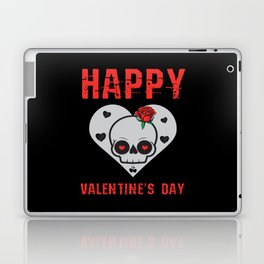 Happy Valentines Day Skull Laptop Skin