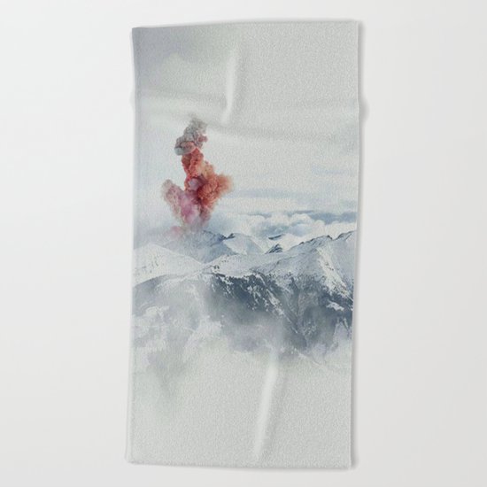 Beautiful Volcano Beach Towel