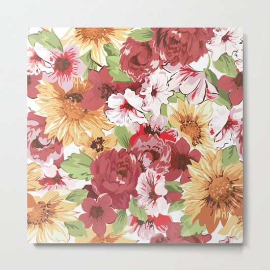 FLORAL PATTERN 7 Metal Print