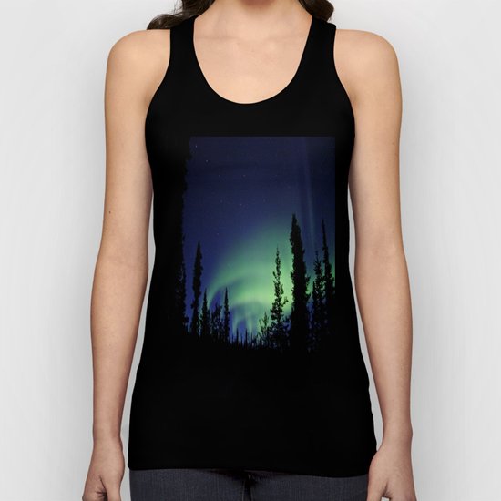 Aurora Borealis Landscape Unisex Tank Top