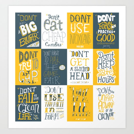 Major Taylor Grid Art Print