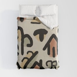 Highschool Campfire Duvet Cover