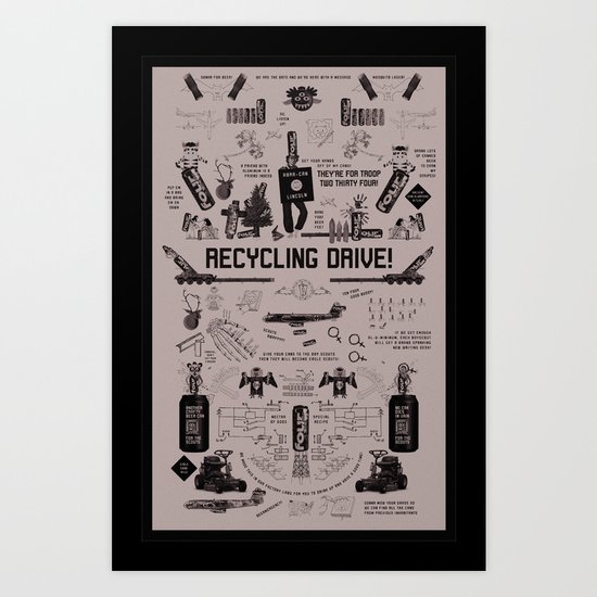 Recycled Can Drive! Art Print