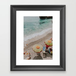 summer beach cxii Framed Art Print