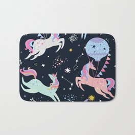 Magical Cosmic Unicorns Bath Mat
