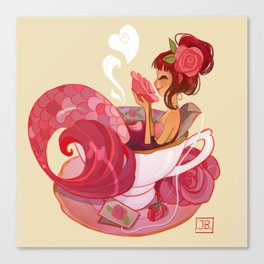 Tea Mermaid Canvas Print