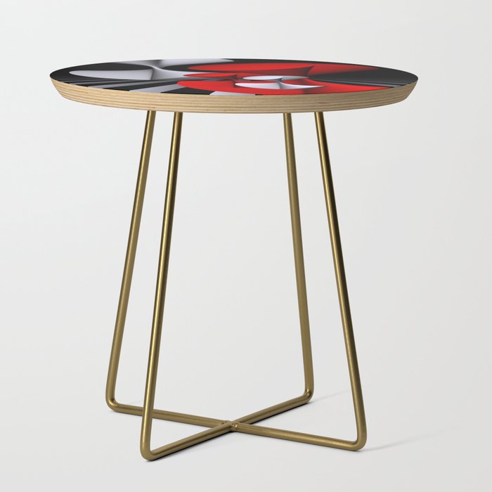 3D in red, white and black -11- Side Table
