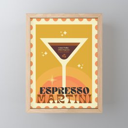 Espresso Martini Cocktail Framed Mini Art Print