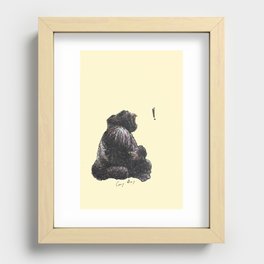 Gorilla Groan Recessed Framed Print