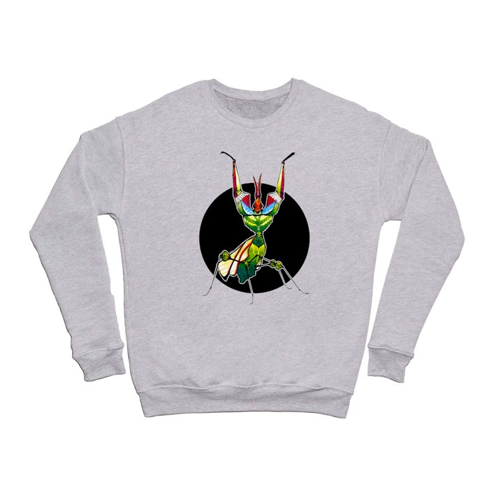 Devil's Flower Mantis (Idolomantis diabolica)  |  BUGSPOTTING SERIES Crewneck Sweatshirt