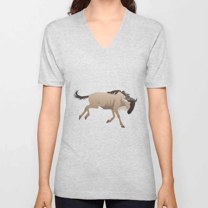 Wildebeest V Neck T Shirt