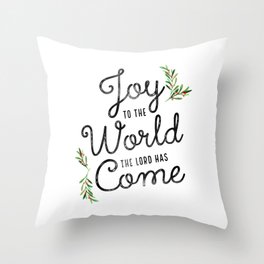 Joy To The World Throw Pillow