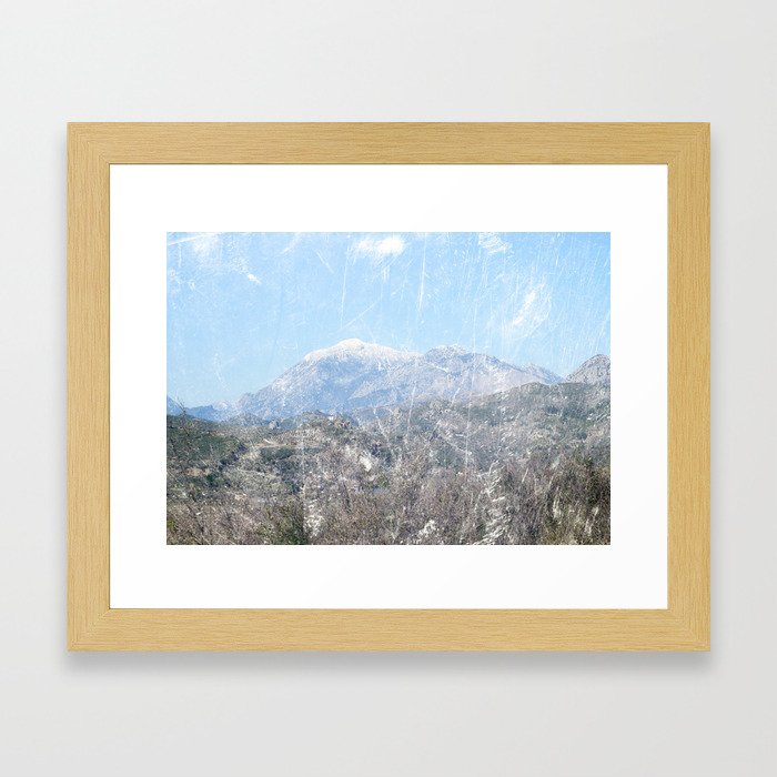 Snow-capped Mountains Framed Art Print