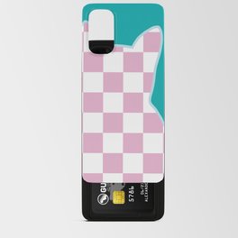 Checked cat meow 1 Android Card Case