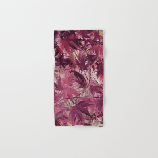 Red Fall Hand & Bath Towel
